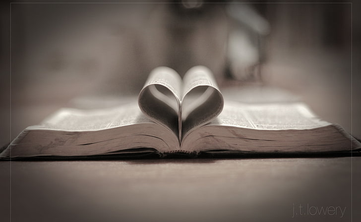 The Love of God, book page, Love, HD wallpaper
