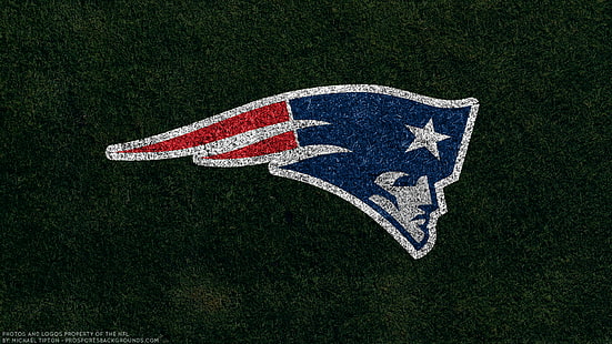 Fußball, New England Patriots, Emblem, Logo, NFL, HD-Hintergrundbild HD wallpaper