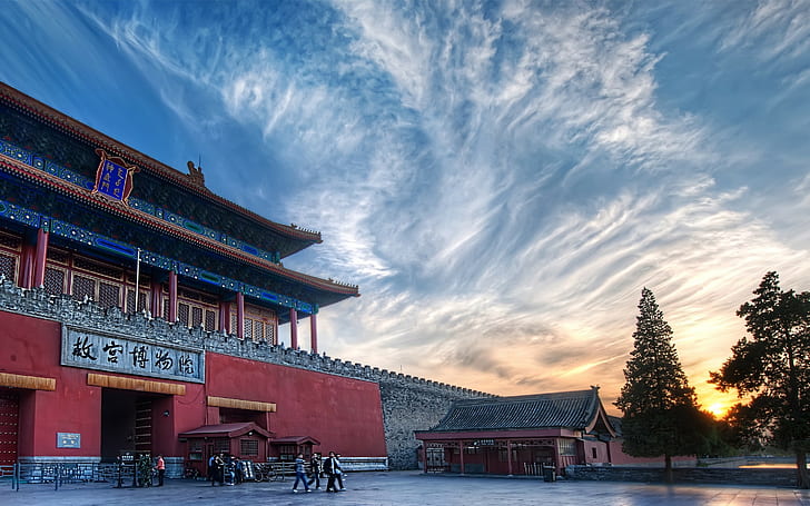 Beijing, Tiongkok, kuil korea, Beijing, Tiongkok, arsitektur, HD, Unduh, Wallpaper HD