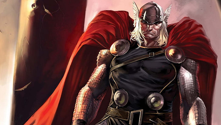 Thor illustration, quadrinhos e Thor, HD papel de parede