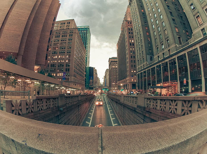 NYC Photowalk, budynki z szarego betonu, fotografia 360, Stany Zjednoczone, Nowy Jork, Budynki, Architektura, newyork, 34thstreet, east34thstreet, Tapety HD
