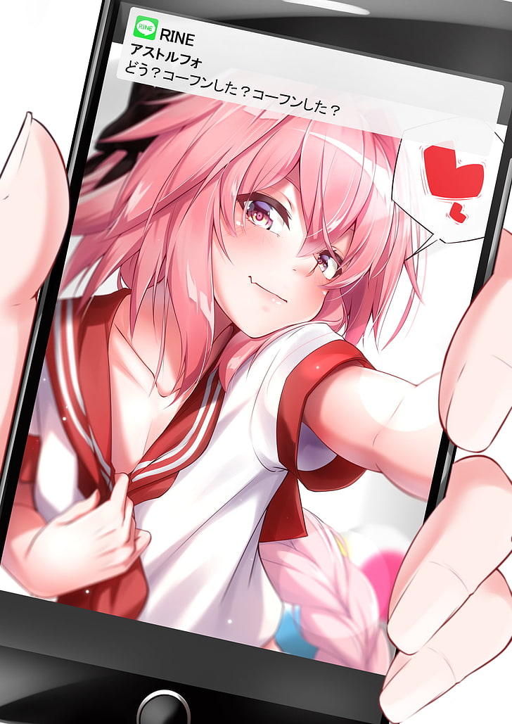Fate Series, Fate/Apocrypha, Fate/Grand Order, anime boys, Rider of Black, Astolfo (Fate/Apocrypha), pink hair, HD wallpaper