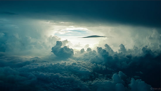 cielo, claro, forma, luz, naturaleza, nubes, Fond d'écran HD HD wallpaper