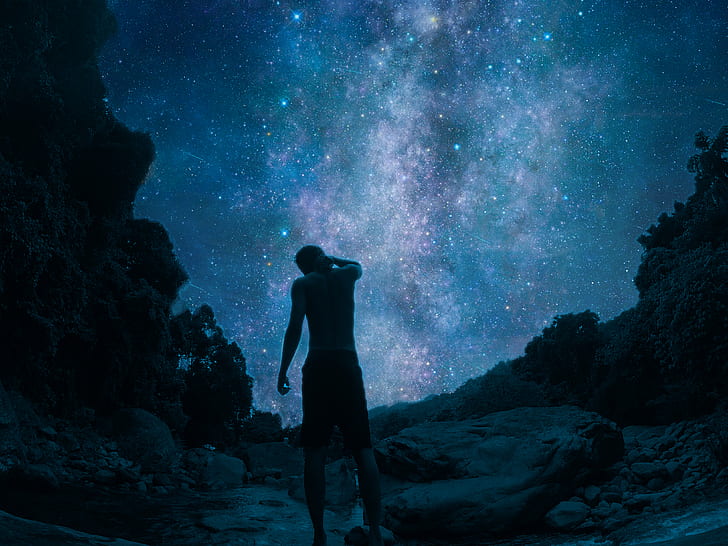 Galaxie, Isolation, allein, HD-Hintergrundbild