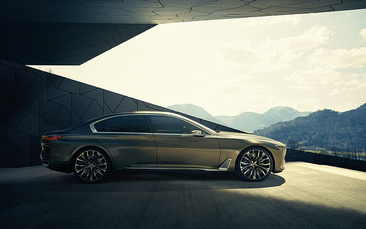 BMW Vision Concept di lusso, BMW visione, auto di lusso, limousine, Sfondo HD