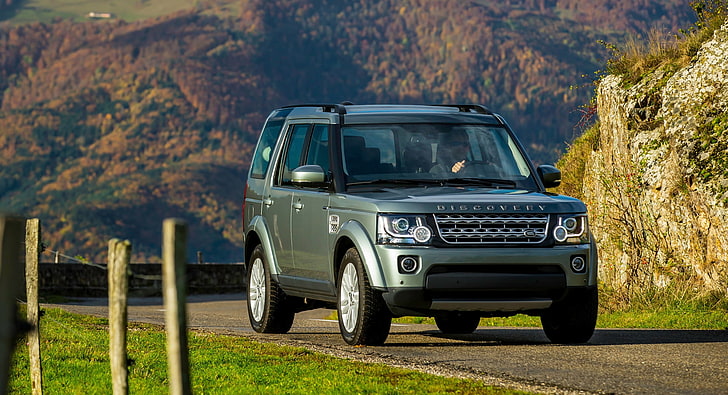 green Land Rover Range Rover SUV, land rover discovery, land rover, auto, new, 2014, HD wallpaper
