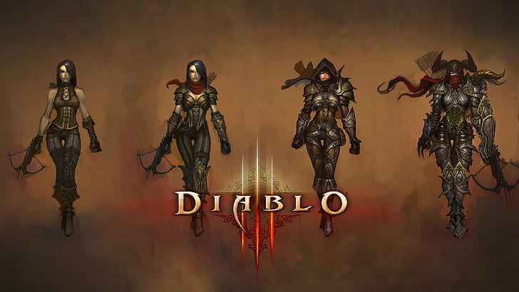 Papel de parede de jogo de Diablo, Diablo III, Caçador de Demônios, Caçador de Demônios (Diablo), HD papel de parede