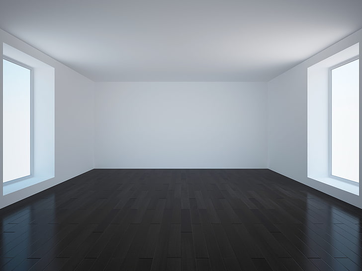 brown parquet floor, room, vanity, flooring, wall, HD wallpaper