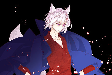male animated character, tomoe, kamisama hajimemashita, fox-demon, HD wallpaper HD wallpaper
