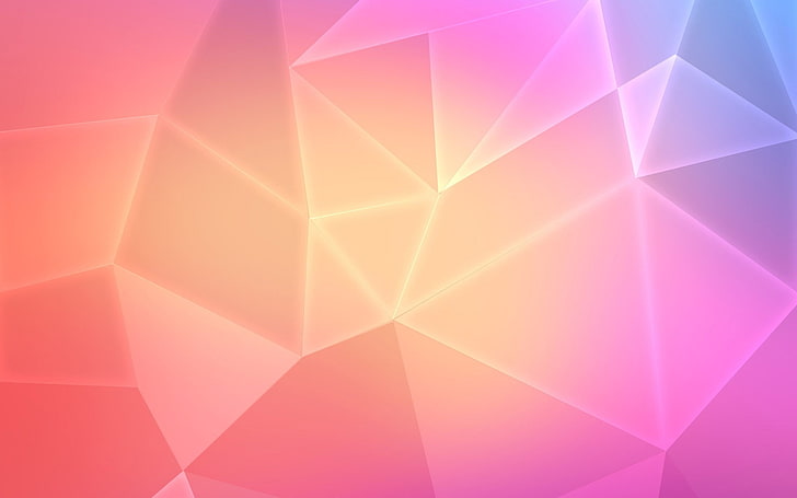 abstract, low poly, minimalism, HD wallpaper