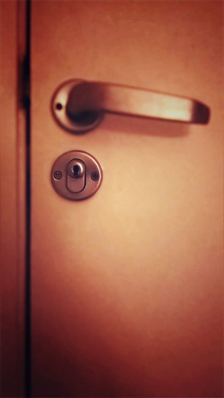 door, lock, HD wallpaper