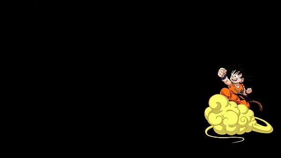 Dragonball Z Wallpaper, Dragonball, Son Goku, Fliegender Nimbus, Kid Goku, Minimalismus, Anime, Anime Boys, HD-Hintergrundbild HD wallpaper