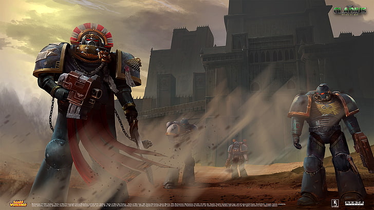 Warhammer 40000 ، Gladius ، مشاة البحرية الفضائية ، Adeptus Astartes ، ورشة الألعاب، خلفية HD