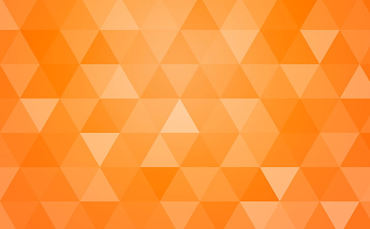 Оранжевый абстрактный геометрический треугольник фон, Aero, шаблоны, оранжевый, абстрактный, современный, дизайн, фон, шаблон, фигуры, треугольники, геометрия, геометрические, многоугольники, ромб, 8K, HD обои