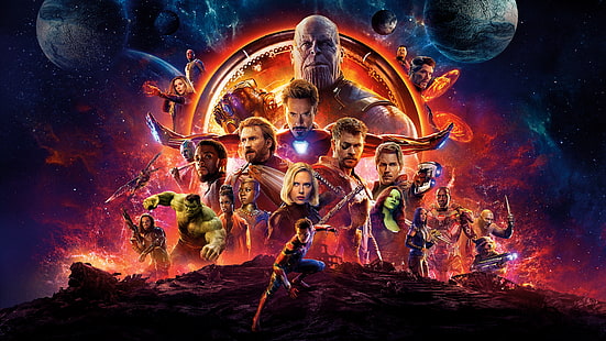 Karakter Perang Avengers Infinity 4K 8K, Infinity, Karakter, Avengers, War, Wallpaper HD HD wallpaper