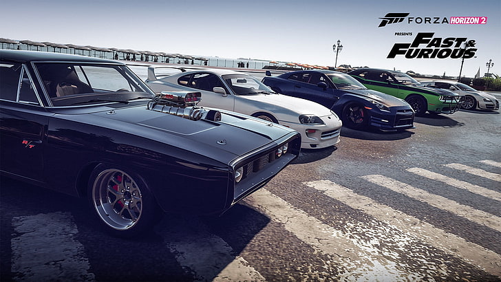 Fast & Furious wallpaper, Forza Horizon 2, Forza Motorsport, video games, Fast and Furious, charger, car, HD wallpaper