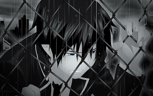 Rin Okumura - Ao no Exorcist, personaggio maschile di anime in top a manica lunga con colletto, anime, 2560x1600, rin okumura, ao no exorcist, Sfondo HD HD wallpaper