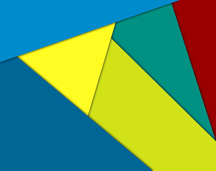 黄色、緑、および青の抽象的なイラスト、抽象、青、黄色、 HDデスクトップの壁紙