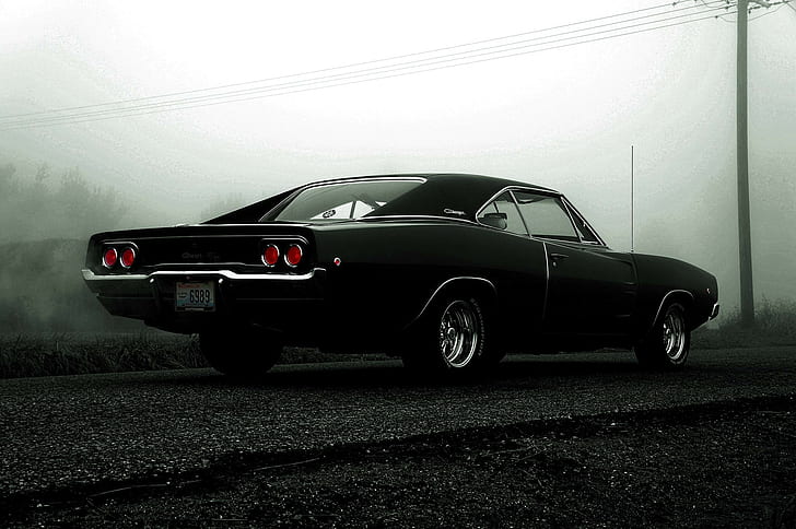 Voiture, Muscle Cars, Dodge Charger, Route, voiture, muscle cars, Dodge Charger, route, Fond d'écran HD