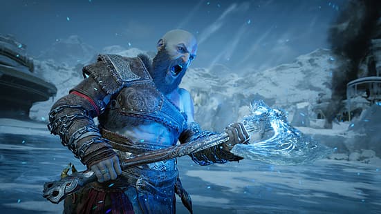 Gott des Krieges Ragnarök, Gott des Krieges, Kratos, Playstation 5, Santa Monica Studio, HD-Hintergrundbild HD wallpaper