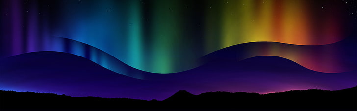 Ilustración de aurora HD fondos de pantalla descarga gratuita |  Wallpaperbetter