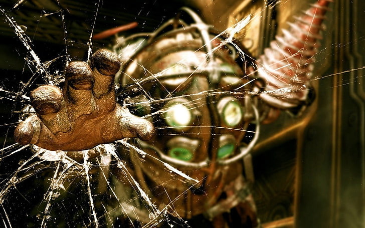 brauner und schwarzer Compoundbogen, BioShock, HD-Hintergrundbild