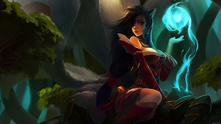 Ahri, League of Legends, Tapety HD