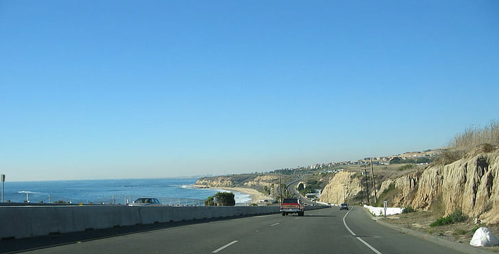 طريق لاجونا بيتش ، شاطئ لاجونا ، الشاطئ ، طريق شاطئ لاجونا ، الطريق ، الطبيعة والمناظر الطبيعية، خلفية HD