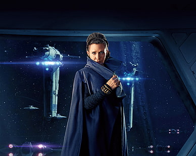 mulheres, Carrie Fisher, Guerra nas Estrelas: Os Últimos Jedi, Guerra nas Estrelas, Princesa Leia, HD papel de parede HD wallpaper