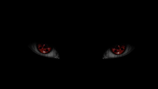 خلفية رقمية الشارينقان ، أنيمي ، شارينجان ، عيون حمراء ، ناروتو شيبودن ، خلفية سوداء ، مظلمة ، بساطتها ، عيون، خلفية HD HD wallpaper