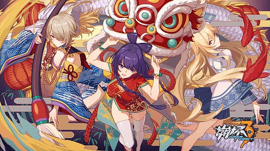 أنيمي ، فتيات الأنمي ، EGO_TDC48 ، Honkai Impact 3rd ، Raiden Mei ، Durandal، خلفية HD HD wallpaper
