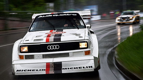 weiß Audi Fahrzeug, Audi, Audi Quattro, Auto, Rallye-Autos, Sportwagen, altes Auto, Audi Sport Quattro S1, HD-Hintergrundbild HD wallpaper