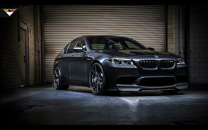 2014 BMW F10 M5 By Vorsteiner, black sedan, vorsteiner, 2014, cars, HD wallpaper