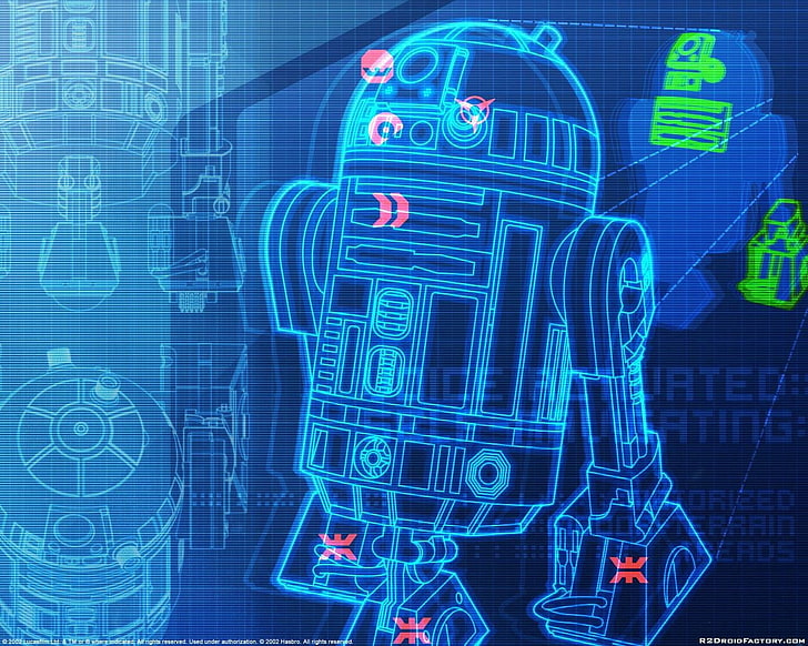 Grafica R2-D2, Star Wars, R2-D2, Sfondo HD
