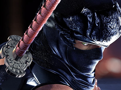 máscara preta masculina, videogame, Ninja Gaiden, ninjas, HD papel de parede HD wallpaper
