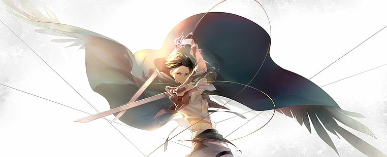 Anime, Attack On Titan, Levi Ackerman, Fondo de pantalla HD HD wallpaper