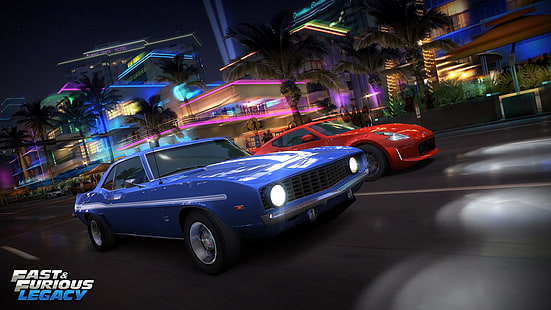 Cartel de Fast & Furious Legacy, Fast and Furious, Fast & Furious: Legacy, videojuegos, iOS, Fondo de pantalla HD HD wallpaper