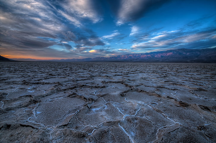 pasir coklat, HDR, pagi, CA, AS, Death Valley, Fotografi Alex Erkiletian, Wallpaper HD