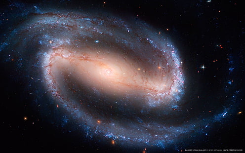 space, galaxy, spiral galaxy, NGC 1300, HD wallpaper HD wallpaper