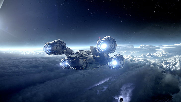 Alien: Covenant, 4k, Raumschiff, Planet, beste Filme, HD-Hintergrundbild
