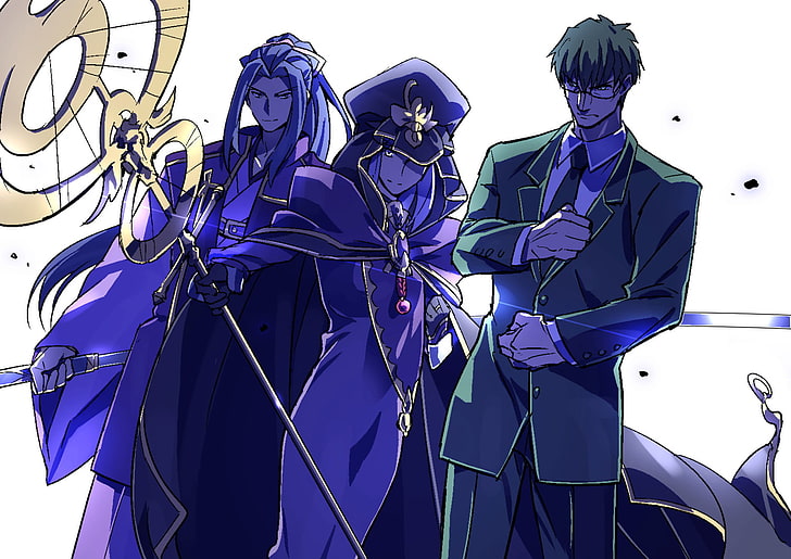 Fate Series, Fate / Stay Night, Caster (Fate / Stay Night), Assassin (Fate / Stay Night), Souichirou Kuzuki, HD tapet