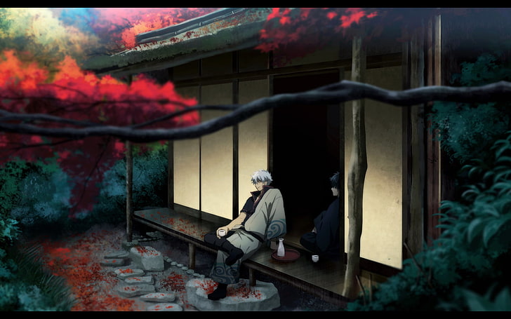 Gintama anime masih screenshot, Gintama, Sakata Gintoki, anime, anime boys, Wallpaper HD