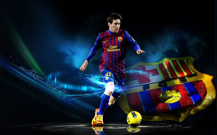 Lionel Messi, piłka nożna, Hiszpania, Argentyna, Lionel Messi, Leo Messi, Barcelona, ​​Leopard, Messi, Leo, Barca, Lionel, Tapety HD