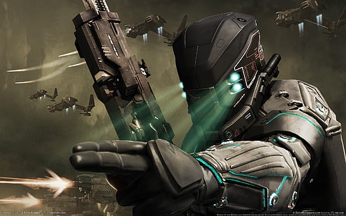 Captura de tela do personagem do jogo Soldier, tiberium, Command & Conquer, HD papel de parede HD wallpaper