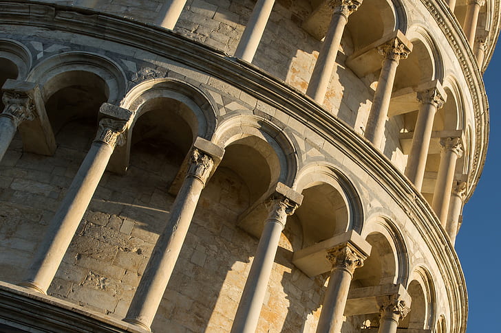 İtalya., Pisa, leaning tower, yüzünden, Pisa, HD masaüstü duvar kağıdı
