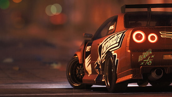 orange and black racing car, need for speed 2016, Need for Speed, car, HD wallpaper HD wallpaper