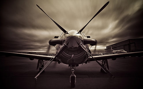 Dark Plane, pesawat abu-abu, Pesawat / Pesawat,, pesawat, pesawat terbang, Wallpaper HD HD wallpaper