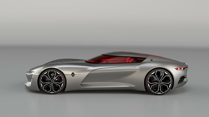 vehicle, car, sports car, Renault, Reanault Trezor, concept cars, futuristic, carbon fiber, HD wallpaper