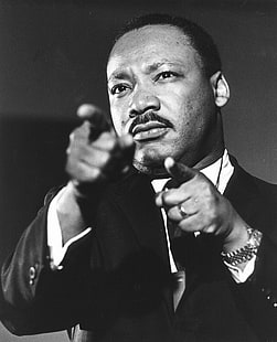 laki-laki, satu warna, potret, Martin Luther King Jr, Wallpaper HD HD wallpaper