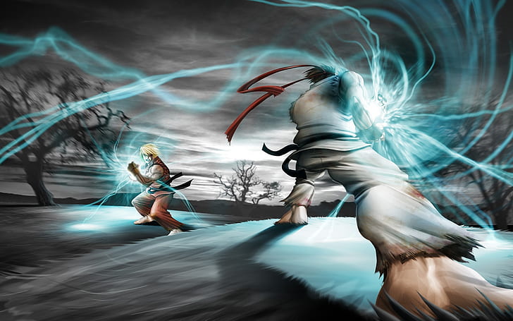 street fighter ryu animation ken games 2560x1600  Video Games Street Fighter HD Art , street fighter, Ryu, HD wallpaper